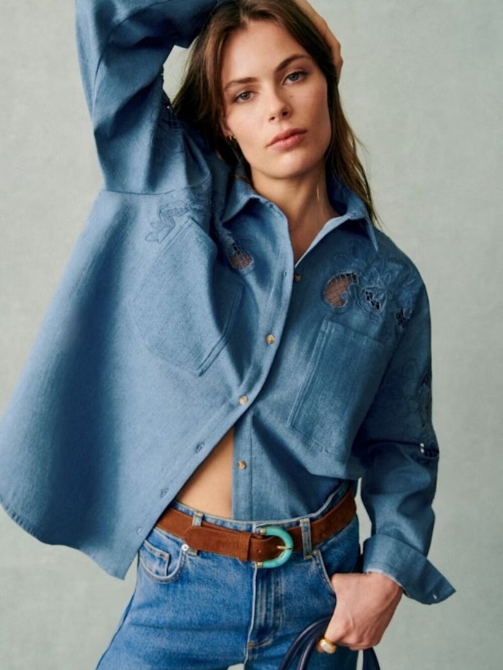 NWT Naora Shirt in Chambray